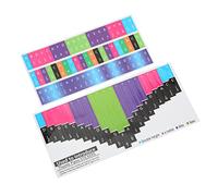 Generic Set di Adesivi per Appunti Kalimba - Adesivi Colorati per Pianoforte per Pollice per Esercitarsi e Memorizzare Facilmente - Perfetto per i Principianti - 2 Decorativi e Ad Alta Adesione