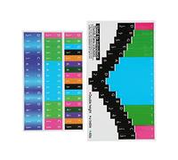 Generic Set di Adesivi per Appunti Kalimba - Adesivi Colorati per Pianoforte per Pollice per Esercitarsi e Memorizzare Facilmente - Perfetto per i Principianti - 2 Decorativi e Ad Alta Adesione