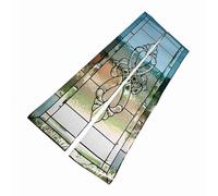 Generic Set di Adesivi per Porte Autoadesivi 2 Pezzi Adesivo da Parete Elegante Resistente All'acqua per la Decorazione Domestica Materiale PVC 30,3x78,7 Pollici