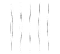 Generic Set di Aghi per Perline con Cruna Grande, Leggeri e Resistenti per la Creazione di Gioielli, 10 Aghi per Perline in Acciaio per, 2,2"-4,9"