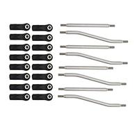 Generic Set di Aste di Collegamento dello Sterzo RC 8 Pezzi per Axial Capra AXI03004 Aste dello Sterzo Resistenti All'usura in Acciaio Inossidabile di Alta qualità