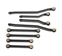 Generic Set di Aste di Collegamento in Metallo RC Premium Asta di Trazione Leggera da 8 Pezzi per Prestazioni Migliorate HOBBYPLUS 1/18 4WD CP18P (BLACK)