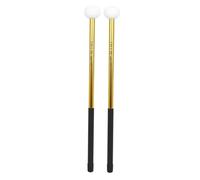 Generic Set di Bacchette per Timpani con Testa in Feltro, Bacchette per Timpani, Accessori per Percussioni, Bacchette per Esercitarsi per Tamburo Lotus, 2, oro