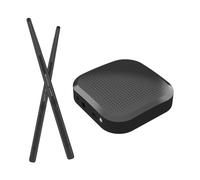 Generic Set di Batteria Ad Aria Portatile, Set di Batteria Tascabile, Batteria Elettronica Leggera, Bacchetta Ad Aria Elettronica per Appassionati, Adattatore audio, Taglia unica bambino