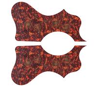 Generic Set di Battipenna per Chitarra, Battipenna in Plastica Resistente da 2 Pezzi per Chitarra, Accessori Decorativi e Protettivi, 2 unità (BROWN)