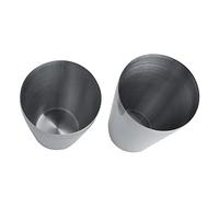Generic Set di Bicchieri da Cocktail in Acciaio Inossidabile Lucido con Shaker per Cocktail, Perfetto per Mescolare Bevande, 2 unità (800/600 ml)