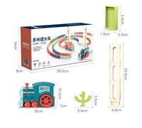 Generic Set di Blocchi Domino Giocattolo Elettrico Interattivo per Bambini Gioco di Logica Educativo con Effetti Sonori Simulati per Bambini, Materiale Plastico Sicuro (#11)