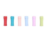 Generic Set di Bottiglie D'acqua Isolate per Case delle Bambole in Miniatura di 6 Tazze Colorate per il Gioco Fantasioso dei Bambini e L'arredamento Creativo della Mini Cucina