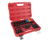 Generic Set di Bussole a Percussione 1/2 Pollice Design a 6 Punti Materiale Robusto Fissaggio Sicuro per la Riparazione Automatica