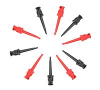 Generic Set di Clamp/Holder a Gancio Mini Multimetro, Pinze a Gancio per Test P5002 da 10 Pezzi con Molla Potente, Connessione di Alimentazione CC, Diametro Porta 4 Mm, 5 Colori (#1)
