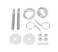 Generic Set di Clamp/Holder per Blocco Cofano in Acciaio Al Carbonio Sicurezza Superiore del Vano Motore per un Fissaggio Affidabile del Cofano, Ideale per la Modifica Dell'auto