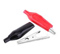 Generic Set di Clip a Coccodrillo, Morsetti di Prova da 20 Pezzi per Collegamenti Elettrici, Perfetti per Multimetri e Saldature, Isolamento in PVC Ecologico con Robusta Struttura Placcata in Nichel