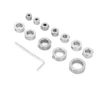 Generic Set di Collari per Punte di Arresto della profondità del Trapano in Acciaio Inossidabile | Anello Limite Durevole per Trapani in Acciaio Ad Alto Tenore di carbonio| Previene la Foratura