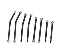 Generic Set di Collegamenti per Auto RC in Lega di Alluminio Kit Completo per Hobbisti di Ottimizzazione delle Prestazioni SCX30 36 Cerchi in Gomma (BLACK)