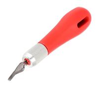 Generic Set di Coltelli da Intaglio per Blocchi di Legno per Belle Arti per Incisione e Taglio Include 2 Manici e 12 Lame Rosso e Lino 9,8x1,7 Cm