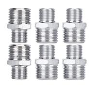 Generic Set di Connettori per Aerografo da 6 Pezzi, Adattatore per Pistola a Spruzzo con Filettatura Maschio da G1/8 Pollici a G1/4 Pollici, Connettore in Ferro con Design Durevole, Ideale per i