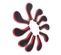Generic Set di Copritesta da da 10 Pezzi, Protezione Durevole in Neoprene per Mazze e Putter, Ideali per gli Amanti del (rosso)
