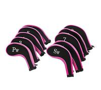 Generic Set di Copritesta da da 10 Pezzi, Protezione Durevole in Neoprene per Mazze e Putter, Ideali per gli Amanti del