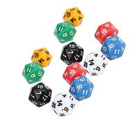Generic Set di Dadi a 6 Colori, Dadi Didattici Durevoli a 20 Facce per L'educazione Matematica, Adatti per Giochi da Tavolo