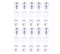 Generic Set di Dadi a 6 Facce da 30 Pezzi, Plastica Bianca da 16 Mm con Custodia per Giochi da Tavolo, Insegnamento della Matematica