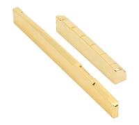 Generic Set di Dadi e Selle per Chitarra in Ottone per Accessori per Chitarra Migliora la qualità del Suono Strumento Musicale a 6 Corde Colore Dorato 2 Pezzi (Cuscino superiore con cuscino
