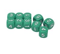Generic Set di Dadi Numerici in Plastica da 20 Pezzi con Lunga Durata - Strumenti Didattici Ideali per Giochi da Tavolo/educazione dei Bambini (GREEN)