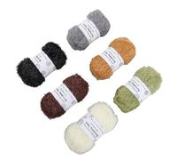 Generic Set di Filati Scrubby, Filato Scintillante per Strofinacci e Borse per Bambole All'uncinetto, 6 Rotoli di Affascinante Filo di Cotone, Facile da Pulire per Tutti i Livelli di abilità di