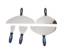 Generic Set di Frese per Stucco in Acciaio Inossidabile Set di Frese per Finitura di Precisione per Cartongesso per Riparazioni 2 4 10 12 14 Pollici