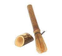 Generic Set di Fruste per Matcha in bambù con Supporto, Strumento Leggero e Portatile per Mescolare il Matcha, Realizzato a Mano in bambù Naturale, Ideale per gli Amanti del tè