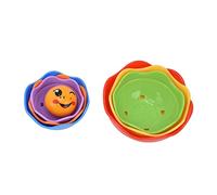 Generic Set di Giocattoli da Bagno con Tazze Impilabili per Bambini, Giocattolo da Doccia Divertente Ed Educativo, 6 Tazze Impilabili, Regalo Perfetto per 6+ Mesi, Plastica