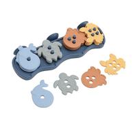 Generic Set di Giocattoli da Bagno Impilabili con Ordinamento Dalle Forme Vivaci, Sicuro e Divertente per i più Piccoli, Set da 16 unità in Plastica