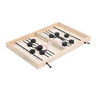 Generic Set di Giocattoli per Giochi di Scacchi e Dischi da Fionda 2 in 1, Intrattenimento Interattivo per Tutta la Famiglia, Materiale in Legno Ecologico, Game Pad e Pezzi degli Scacchi Inclusi