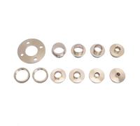 Generic Set di Guide Precise per Modelli di Fresatura per Boccole in Ottone per la Riparazione della Lavorazione del Legno, Kit di Modelli per Fresatrice in Ottone da 11 Pezzi con Custodia per il