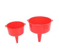 Generic Set di Imbuti da Cucina in Plastica Efficiente Riempimento di Bottiglie per Trasferimento di Liquidi a Bocca Larga da 2 L e 4 L Rosso per L'aula del Garage di Casa