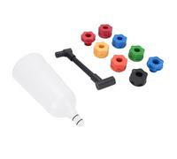 Generic Set di Imbuti per Olio Motore Automobilistico con 8 Adattatori Kit di Imbuti per Dispenser a Prova di Fuoriuscite Olio 10 Pezzi Durata di Lunga Durata Comodo Riempimento