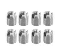 Generic Set di Inserti Filettati per Viti Autofilettanti con Intaglio in Metallo per la Riparazione della Filettatura e il Miglioramento della Resistenza della Connessione, 20 Pezzi M4 X 8 Mm per