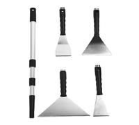 Generic Set di Lame per Raschiare il Muro a Secco Strumento di Lisciatura Efficiente per Ristrutturazioni Domestiche Cantieri Edili Asta Telescopica in 4 Pezzi Set di Raschietti per Vernice in