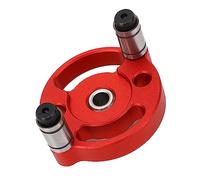 Generic Set di Localizzatori per Fori Guida Versatile e Autoadattativa per la Lavorazione Precisa del Legno con 8 Punte da Trapano e Struttura in Lega di Alluminio (rosso)