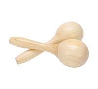 Generic Set di Martelli Musicali per Sabbia a Percussione, 2 Strumenti in Legno per L'educazione Precoce per i più Piccoli, Sicuri e Leggeri per il Divertimento All'aria Aperta