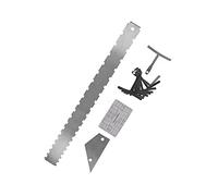 Generic Set di Misuratori per Chitarra in Argento Kit di Righelli per Livellare gli Accordi di Alta qualità, Strumenti Essenziali per la Manutenzione del Manico della Chitarra (SILVER)