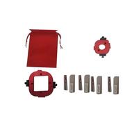 Generic Set di Modelli per Fresatura del Legno con Raggio Angolare Flessibile e Regolabile R10-50 con 4 Frese per Rifilatura, per Rifilatura Laterale, Materiale in Lega di Alluminio, Include Custodia