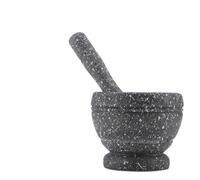 Generic Set di Mortaio e Pestello, Mortaio e Pestello Set Piccolo e Malta Lucidata e Morta di Malta di Pestelli Strumenti da Ciotola (Pattern di granito)