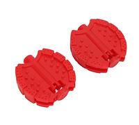 Generic Set di Pedali per Bici in Plastica per Triciclo per Bambini, Facile da Installare per Pedaliera per Ruota Anteriore per Bicicletta per Bambini, 2 Pezzi (rosso)