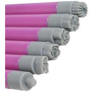 Generic Set di penne per nail art, design portatile, 6 pezzi, kit di strumenti per stampaggio unghie, maniglie, motivi creativi di forme geometriche e fiori, perfetto per principianti