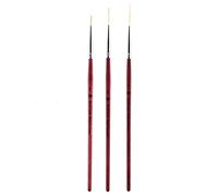 Generic Set di Pennelli per Rivestimento per Nail Art di Precisione - Collezione Penna a Pennello 3 Pezzi per Intricati Design per Unghie e Arte Manicure Fai te Ideale Sia per Salone Che per