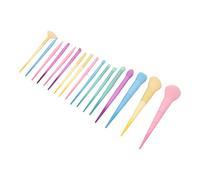 Generic Set di Pennelli per Trucco 17 Pezzi Kit di Pennelli Cosmetici Kit di 17 Pezzi con in Fibra Bionica Morbida Tubo in Alluminio Spesso per Trucco Prof