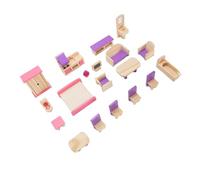 Generic Set di Piccoli Mobili Giocattolo Materiale in Legno di Faggio Premium Educativo Dettagli Delicati Mini Mobili Giocattolo per Bambini Ragazzi e Ragazze, Ideale per la Coltivazione di abilità