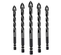 Generic Set di Punte da Trapano per Muratura per Piastrelle, Mattoni, Vetro, Legno, Ad Alta Precisione, 10 Pezzi, 5-12 Mm,