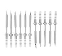 Generic Set di Punte per Saldatore Elettrico TS100 con 11 Punte in Acciaio Inossidabile per un Buon Effetto di Saldatura a Stagno, di Ricambio per Saldatore per TS100, 11 per per Hobbisti (Set di