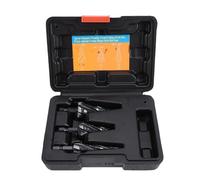 Generic Set di Punte per Trapano a Spirale da 3 Pezzi, Punte a Gradino con Codolo Esagonale a 4 Taglienti in Acciaio Rapido, per Marcature di Dimensioni Incise per Metallo, Alluminio, Legno e